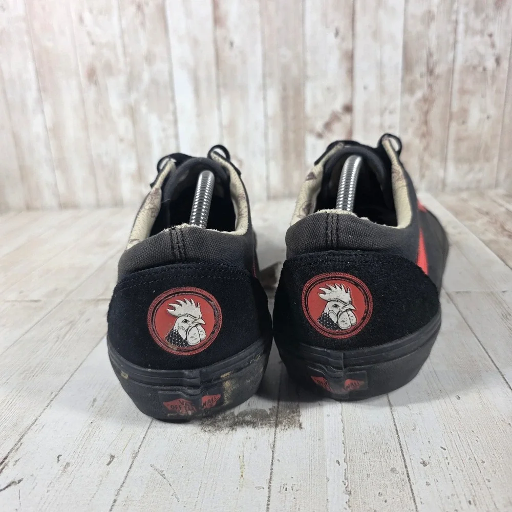 Vans Old Skool‎ SF Vansguard Black Red Rooster Skate Shoes Mens 11.5